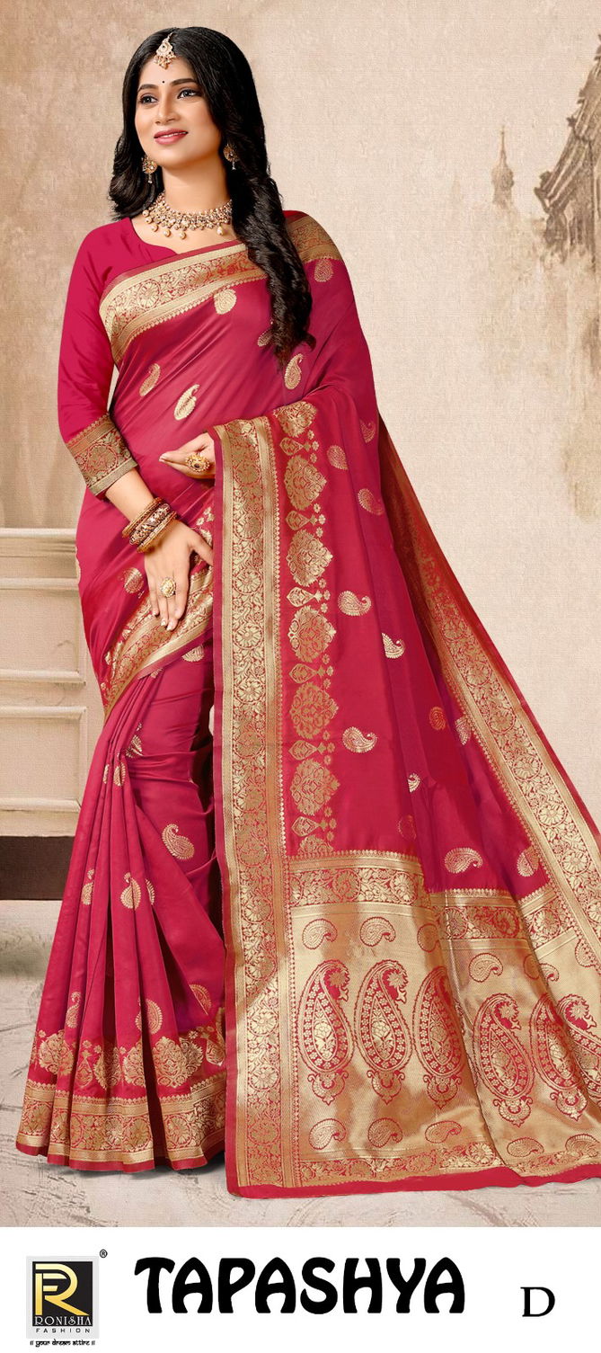 Tapashya By Ronisha Designer Sarees Catalog
